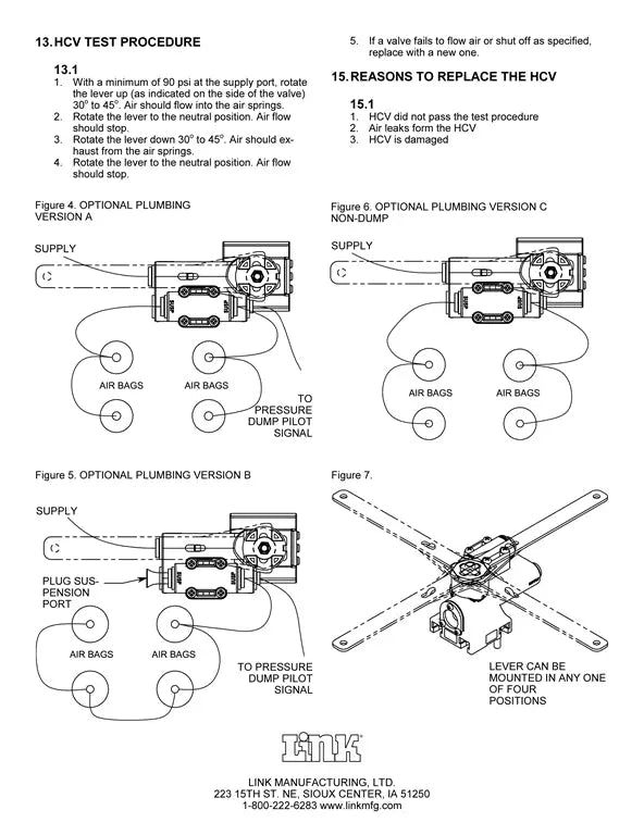 Hadley (LINK) Height Control Valve - H01501PUD Hadley/Link