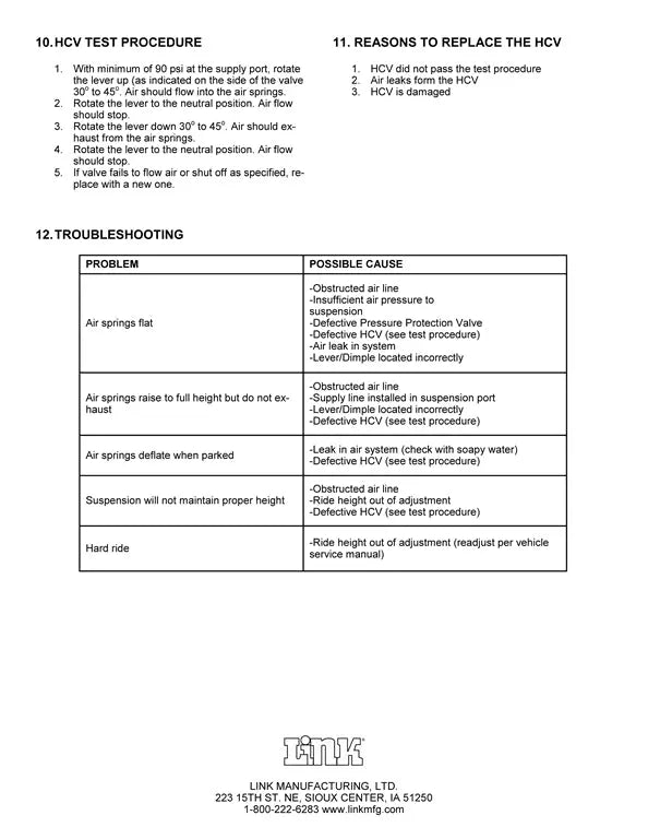 Hadley (LINK) Height Control Valve - H00650UL Hadley/Link