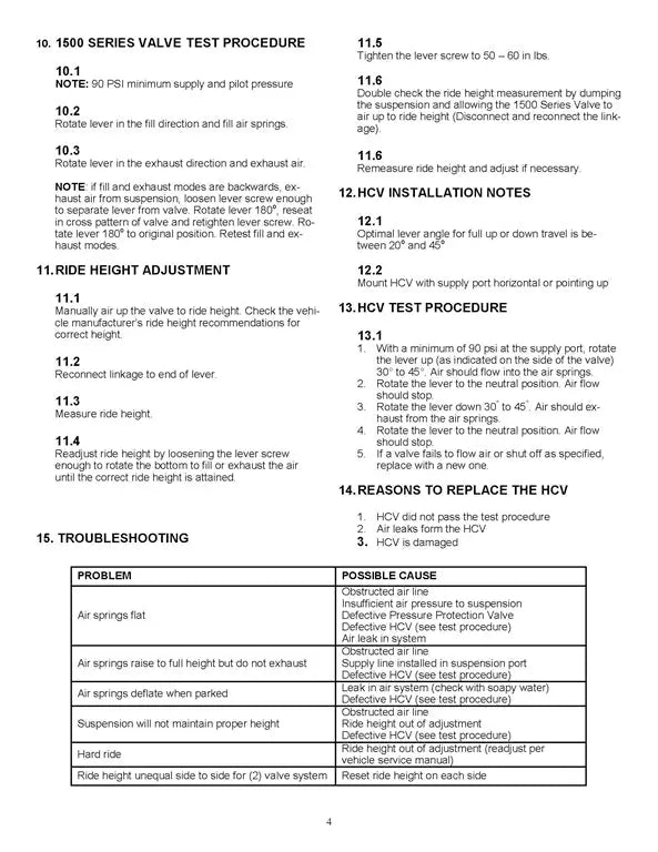 Hadley (LINK) Height Control Valve - H01500UN Hadley/Link
