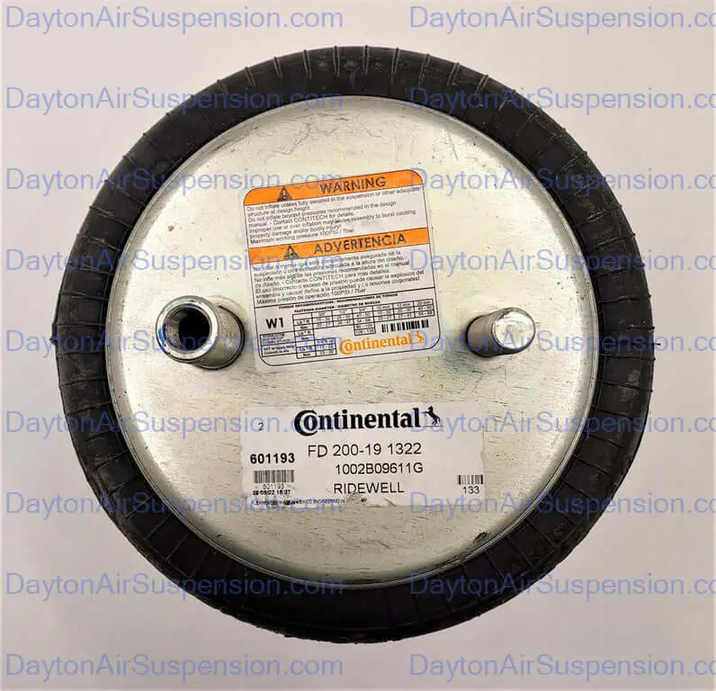 Ridewell Lift Axle Air Spring - 1002B09611G - Dayton Air Suspension