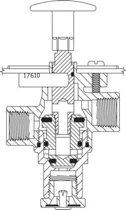Ridewell Manual Dump Valve - 1230243 Ridewell