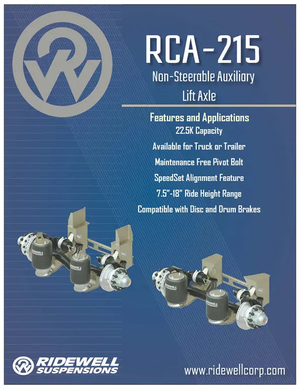 Ridewell RCA215 NonSteerable Axle Suspension Dayton Air Suspension
