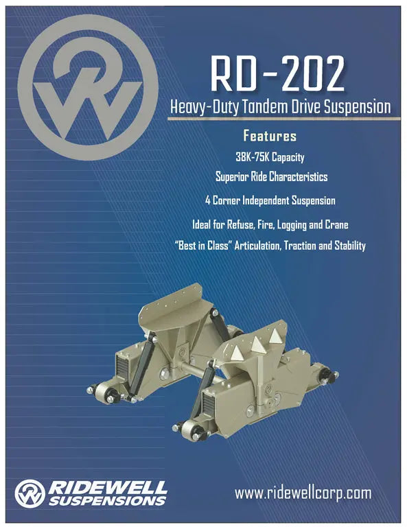 Ridewell RD-202S Heavy-Duty Tandem Drive Truck Suspension Ridewell Suspensions