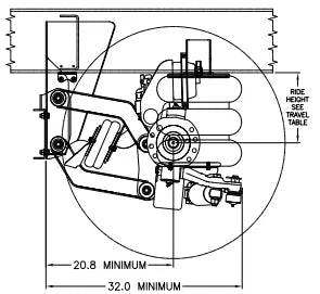 Ridewell RSS-233-13K Self Steering Auxiliary Axle Suspension Ridewell Suspensions