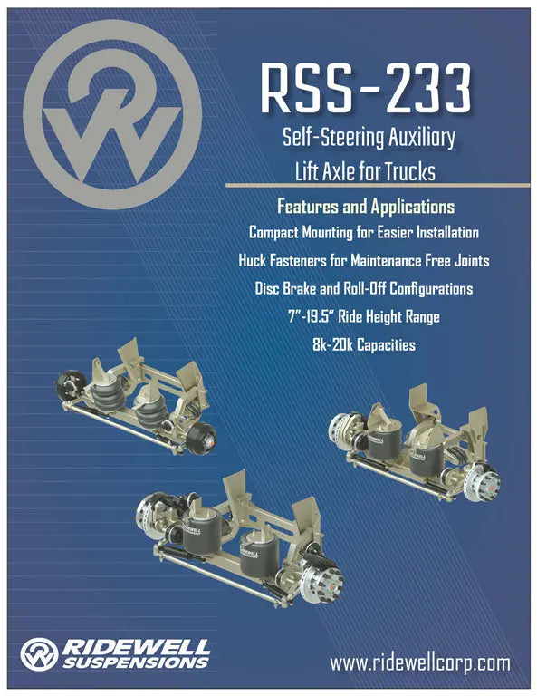 Ridewell RSS-233-13K Self Steering Auxiliary Axle Suspension - Dayton Air Suspension