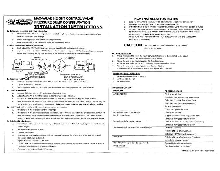SAF Holland Height Control Valve - 50860014 SAF Holland