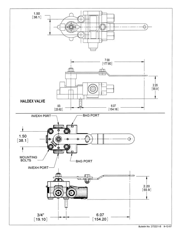 Velvac Height Control Valve - 034126 Barksdale/Velvac