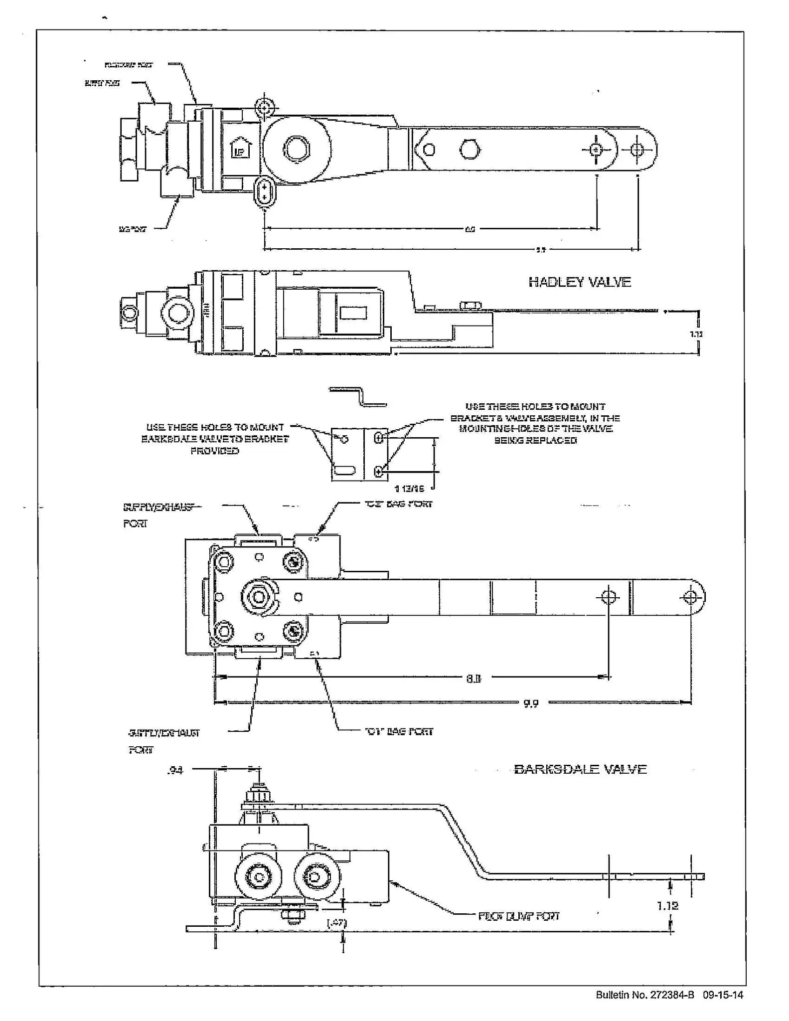 Velvac Height Control Valve - 034122 Barksdale/Velvac