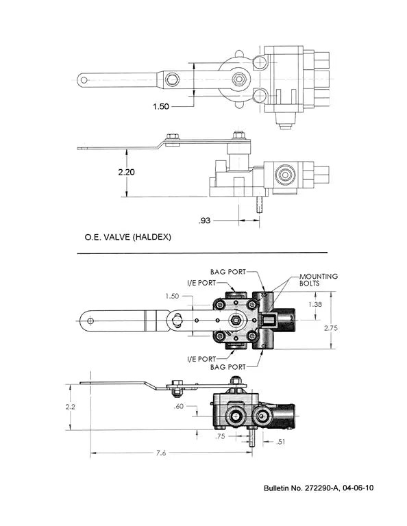 Velvac Height Control Valve - 034137 Barksdale